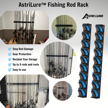 AstriLure™ Fishing Rod Rack - Saving Space