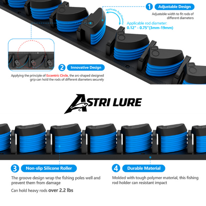 AstriLure™ Fishing Rod Rack - Saving Space